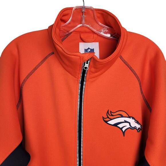 Denver Broncos NFL G-lll Jacket Men's L Orange Knit Fleece Lined Full Zip NWOT - Picture 5 of 14